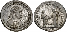 (305-306 d.C.). Maximiano Hércules. Treveri. Follis. (Spink 13394) (Co. 491) (RIC. 675). 11,96 g. Ex Künker 9/X/2001, nº 1095. EBC-.