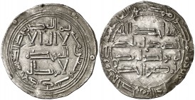 AH 173. Emirato. Hixem I. Al Andalus. Dirhem. (V. 71) (Fro. 11). 2,52 g. Rayitas. Escasa. (EBC-/MBC+).