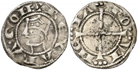 Comtat de Provença. Alfons I (1162-1196). Provença. Ral coronat. (Cru.V.S. 170) (Cru.Occitània 96) (Cru.C.G. 2104). 0,71 g. MBC.