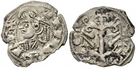 Alfonso I (1162-1196). Aragón. Dinero jaqués. (Cru.V.S. 298) (Cru.C.G. 2106). 0,86 g. Cospel faltado. Escasa. (MBC).