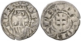 Jaume I (1213-1276). Aragón. Óbolo jaqués. (Cru.V.S. 319) (Cru.C.G. 2135). 0,57 g. Escasa. MBC-.