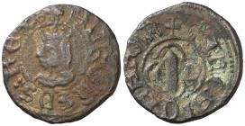 Alfons IV (1416-1458). Menorca. Diner. (Cru.V.S: 858) (Cru.C.G. 3781). 1,47 g. La primera letra R del reverso en forma de B. MBC.