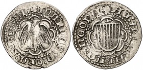 Joan II (1458-1462 / 1472-1479). Sicília. Pirral. (Cru.V.S. 972 var) (Cru.C.G. 3011 var). 2,60 g. MBC.