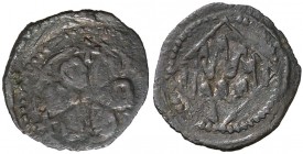 s/d (1510). Girona. Senyal. (Cru.L. 1556) (Cru.C.G. 3730). 0,74 g. Rosa de 6 pétalos. Rara. MBC-.