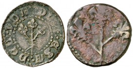(s. XIV). Lleida. Pugesa. (Cru.L. 1745) (Cru.C.G. 3755). 2,52 g. Escasa y más así. MBC+.