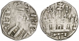 Alfonso VIII (1158-1214). Burgos. Dinero. (AB. 195). 0,89 g. MBC-.