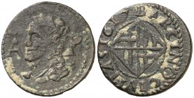 1617. Felipe III. Barcelona. 1 ardit. (Cal. 597). 1,59 g. MBC.