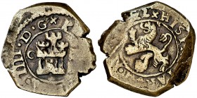 1622. Felipe IV. Cuenca. 4 maravedís. (Cal. 1332) (J.S. F-42). 4,37 g. MBC-.