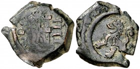 1625. Felipe IV. Granada. 4 maravedís. (Cal. 1370) (J.S. F-75). 2,54 g. Escasa. MBC-.