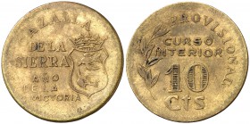 Cazalla de la Sierra (Sevilla). 10 céntimos. (Cal. 5). 3,55 g. MBC.