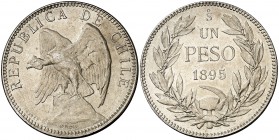 1895. Chile. 1 peso. (Kr. 152.1). 19,99 g. AG. S/C-.