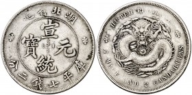 s/d (1895-1907). China. Hupeh. 1 dólar. (Kr. 127.1). 27.35 g. AG. Escasa. MBC.