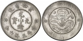 s/d (1949). China. Yunnan. 50 centavos. (Kr. 257.3). 13,09 g. AG. EBC-.