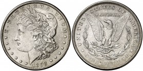 1898. Estados Unidos. Filadelfia. 1 dólar. (Kr. 110). 26,74 g. AG. EBC-.