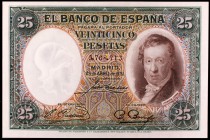 1931. 25 pesetas. (Ed. C9). 25 de abril, Vicente López. En precinto de la PCGS como Very Choice New 64PPQ. S/C.