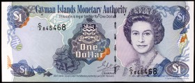 2001. Islas Caymán. Cayman Islands Monetary Authority. 1 dólar. (Pick 26b). Isabel II. S/C.