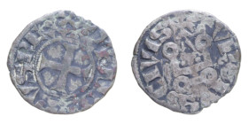 FRANCIA FILIPPO II TOURS (1180-1223) DENARO TORNESE MI. 0,90 GR. BB (CON CARTELLINO D'EPOCA)