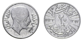 IRAQ FAISAL I 20 FILS 1931 R NI.3,46 GR. qBB (POROSITA')