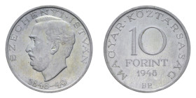 UNGHERIA 10 FORINT 1948 AG. 20,36 GR. BB-SPL