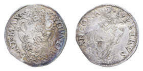 ANCONA GIULIO III (1550-1555) GIULIO AG. 3,15 GR. BB+