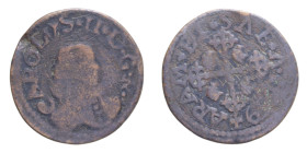 CAGLIARI CARLO II (1665-1700) CAGLIARESE 1669 CU. 4,48 GR. MB-BB