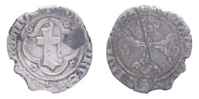 CHIVASSO TEODORO II PALEOLOGO (1381-1418) MEZZO GROSSO R AG. 1,50 GR.MB-BB