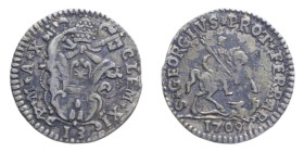FERRARA CLEMENTE XI (1700-1721) GROSSETTO DA 13 QUATTRINI R MI. 1,37 GR. BB+