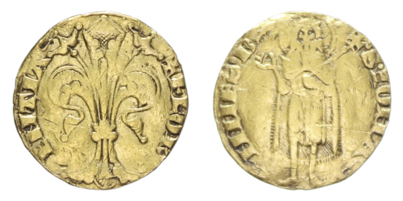 FIRENZE REPUBBLICA (SEC. XIII - 1532) FIORINO D'ORO R AU. 3,37 GR. MB-BB (DA MON...