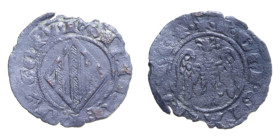 MESSINA PIETRO E COSTANZA (1282-1285) DOPPIO DENARO R CU. 0,85 GR. qBB