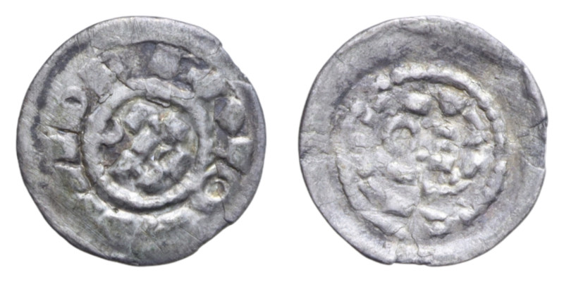 MILANO ENRICO II DI SASSONIA (1004-1024) DENARO SCODELLATO AG. 0,79 GR. qBB