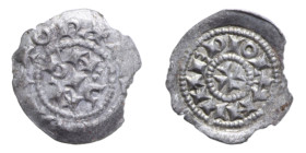 MILANO ENRICO III,IV,V DI FRANCONIA (1039-1135) DENARO SCODELLATO AG. 0,59 GR. BB+