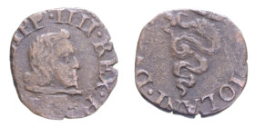 MILANO FILIPPO IV (1621-1665) QUATTRINO CU. 2,28 GR. BB