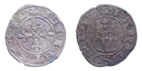 NAPOLI CARLO II D'ANGIO (1285-1309) DENARO REGALE NC MI. 0,65 qBB