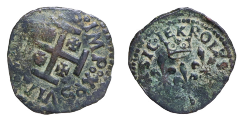NAPOLI O SULMONA CARLO VIII RE DI FRANCIA (1495) CAVALLO CU. 1,60 GR. qBB