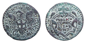 PALERMO VITT. AMEDEO II (1713-1720) GRANO 1717 CU. 5,39 GR. qBB