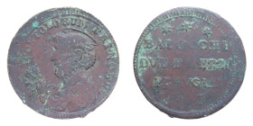 PERUGIA PIO VI (1775-1799) BAIOCCHI DUE E MEZZO 1796 SAMPIETRINO CU. 16,79 GR. MB-BB