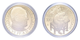 FRANCESCO (2013-OGGI) 100 EURO 2015 GLI EVANGELISTI SAN MATTEO AU. 30 GR. 999 ESEMPLARI IN COFANETTO E SCATOLA PROOF