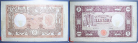 REPUBBLICA ITALIANA 1000 LIRE 18/1/1947 GRANDE M B.I. BB (STRAPPI)