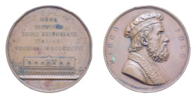 MEDAGLIA 1847 VENEZIA MARCO POLO RIUNIONE SCIENZIATI AE. 87,50 GR. 57 MM. BB (COLPI)