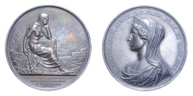 MEDAGLIA DUCATO DI PARMA MARIA LUIGIA 1842 COSTRUZIONE DELLA STRADA DA BORGO SAN DONNINO AI BAGNI DI TABIANO RRRR (CONIATA IN 128 ESEMPLARI) AG. 83,31...