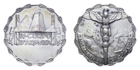 MEDAGLIA REGNO D'ITALIA S.D. IV CORPO D'ARMATA OPUS LOMBARDI AG. 50 GR. SPL-FDC