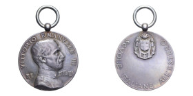 MEDAGLIA REGNO D'ITALIA SCUOLE ITALIANE ALL'ESTERO AG. 12,62 GR. 30,2 MM. BB-SPL