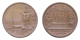 MEDAGLIA SVIZZERA 1740-1750 HISTORIE DE LA REPUBLIQUE ROMAINE CU. 13,41 GR. 31,7 MM. qFDC