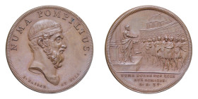 MEDAGLIA SVIZZERA 1740-1750 HISTORIE DE LA REPUBLIQUE ROMAINE CU. 13,32 GR. 31,7 MM. qFDC