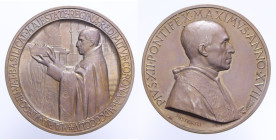 MEDAGLIA PIO XII ANNUALE AN. XVII AE. 36,49 GR. 44 MM. SPL-FDC (MACCHIE)