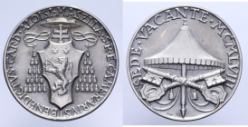 MEDAGLIA SEDE VACANTE 1963 AG. 26,59 GR. 0,986% 38 MM. SPL-FDC