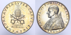 MEDAGLIA PAOLO VI ANNUALE AN.I AG. 37,57 GR. 44 MM. PROOF/SPL (TRACCE DI PULIZIA)