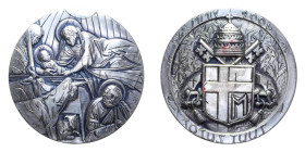 MEDAGLIA GIOVANNI PAOLO II 2004 AG. 45,55 GR. 40 MM. SPL (TRACCE DI SCOTCH)