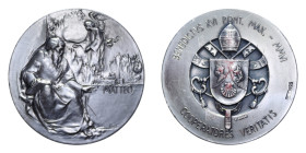 MEDAGLIA BENEDETTO XVI 2006 AG. 43,39 GR. 40 MM. SPL (TRACCE DI SCOTCH)