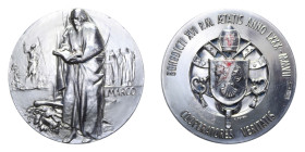 MEDAGLIA BENEDETTO XVI 2007 AG. 43,45 GR. 40 MM. SPL (TRACCE DI SCOTCH)